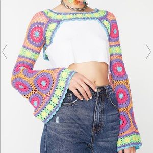 SOLD Current Mood Crochet Top